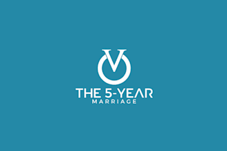 design awesome modern 5 year marriage logo for you
