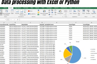 do data cleaning and graph generation with excel or python