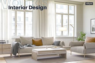 design your interior with 3d realistic rendering