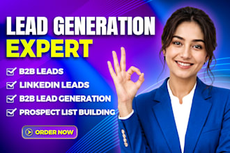 do b2b lead generation for business leads, linkedin leads and email list