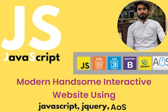design a modern responsive website with HTML CSS javascript