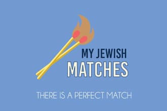 design genuine outstanding super jewish dating website logo