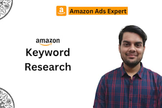 do the keyword research for amazon PPC and SEO listing optimization