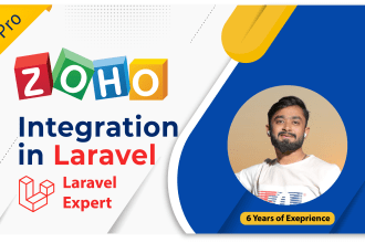 zoho API integration in PHP laravel framework