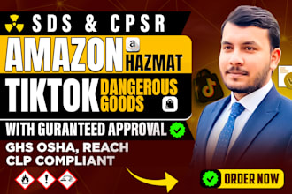 create sds msds safety data sheet cpsr for amazon tiktok shop