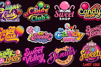 design bakery dessert, cookies, chocolate ,ice cream logo