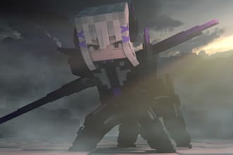make you an awesome 3d render of minecraft