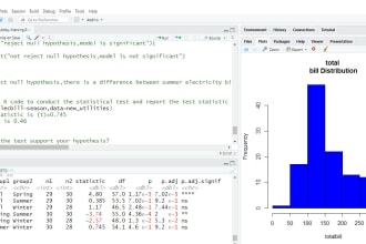 do statistical data analysis and data visualization using r studio