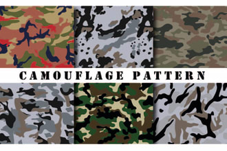 do textile camouflage print design