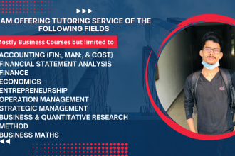 tutor business courses via zoom or skype