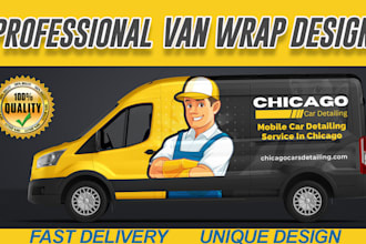 do vehicle wrap design, van wrap design, car wrap , van wrap