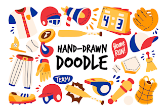 create wonderful hand drawn doodle illustrations