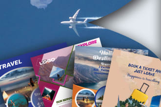 design professional travel, tour, beach, summer flyer