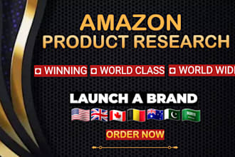do amazon product research and product hunting  for amazon fba private label