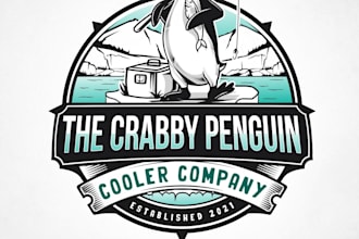 design a professional modern penguin logo