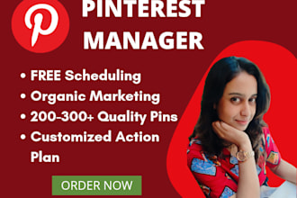be your organic pinterest marketing manager expert