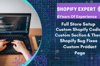 do shopify custom coding and theme development