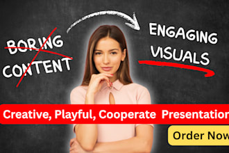 design or redesign professional presentation on powerpoint or canva