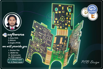 design professional pcb and schematic in easy eda or other software