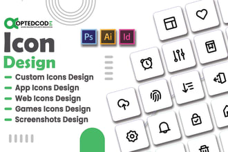 design unique and modern game icon design and custom icons