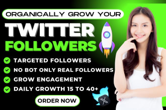 do twitter marketing to grow real followers and organic growth