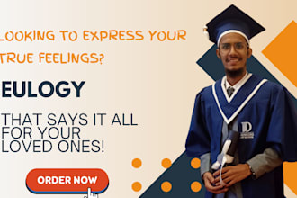 write a meaningful eulogy or engaging event speeches for you