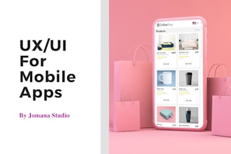 Hot Deals!  do UI UX for a mobile app using figma or xd