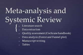 write meta analysis and systemic reviews