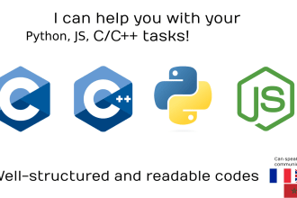 do your c, cpp, python, js, nodejs tasks or projects