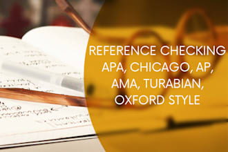 check and format your references and sources for your text