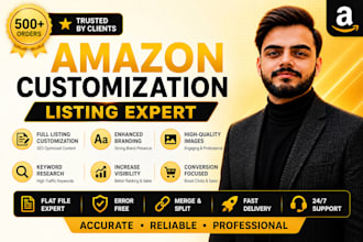 create a professional amazon custom product listing