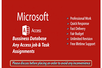 do any microsoft ms access database projects
