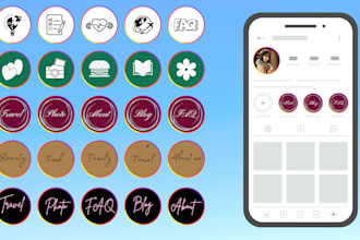 create instagram story highlight icons for your profile
