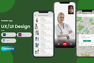 do attractive mobile UI UX design or app UI UX design figma