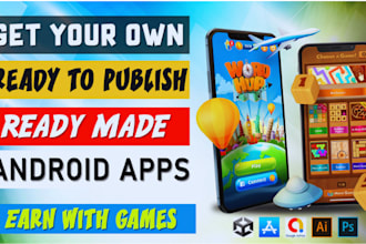 reskin unity 2d,3d games and publish admob earning android games on playstore