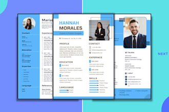 design a modern and professional resume, CV, cover letter on canva