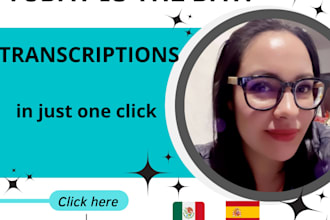make an accuracy transcription in spanish