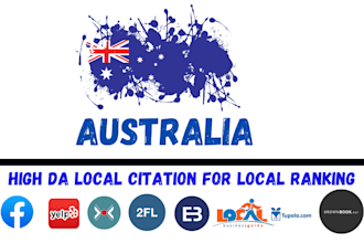 do top australia local citations from brightlocal, yext and moz list