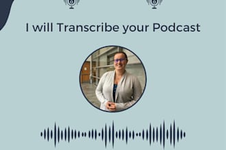 transcribe your podcast or audio