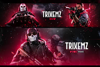 design call of duty banner or any esports header