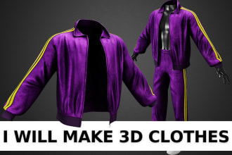 create custom 3d clothes for your game character