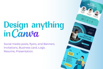 design social media post, flyer and canva templates