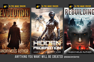 design professional book cover or ebook cover