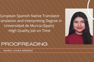 proofread european spanish texts