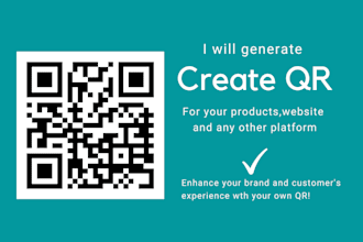 make a qr code design for your brand or website