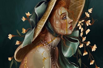 draw fantasy art and concept art illustration