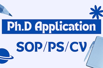 revise your statement of purpose and CV for phd applications