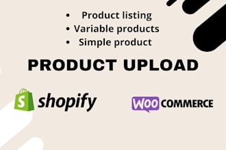add product or upload products or product listing to shopify