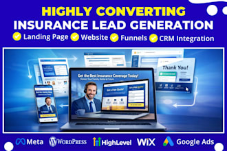 build a high intent medicare website and health insurance lead generation funnel