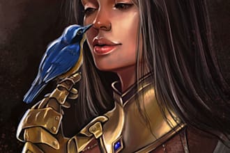 draw realistic fantasy art and illustration